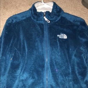blue fuzzy northface